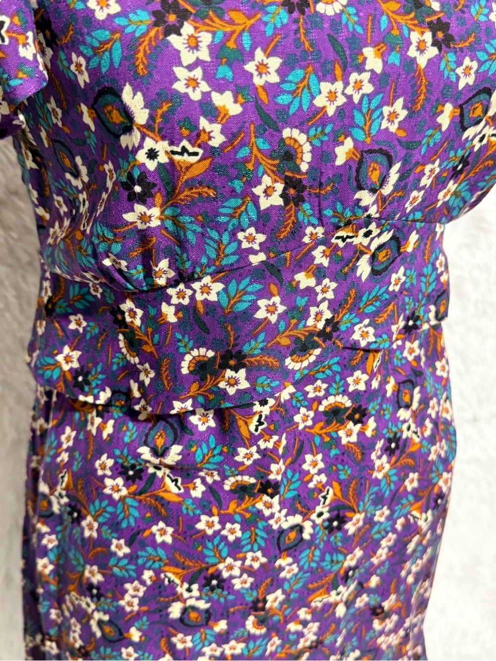 NWT Band of the Free Coraline Purple Floral Crossover Mini Dress - Picture 4 of 9